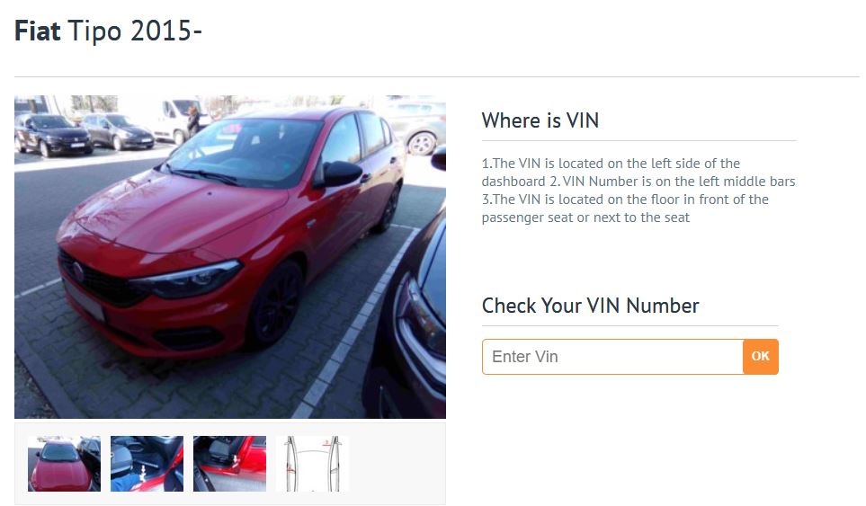 Fiat how to find, decode and check the VIN number