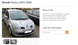 Renault - how to find, decode and check the VIN number? - Where is VIN