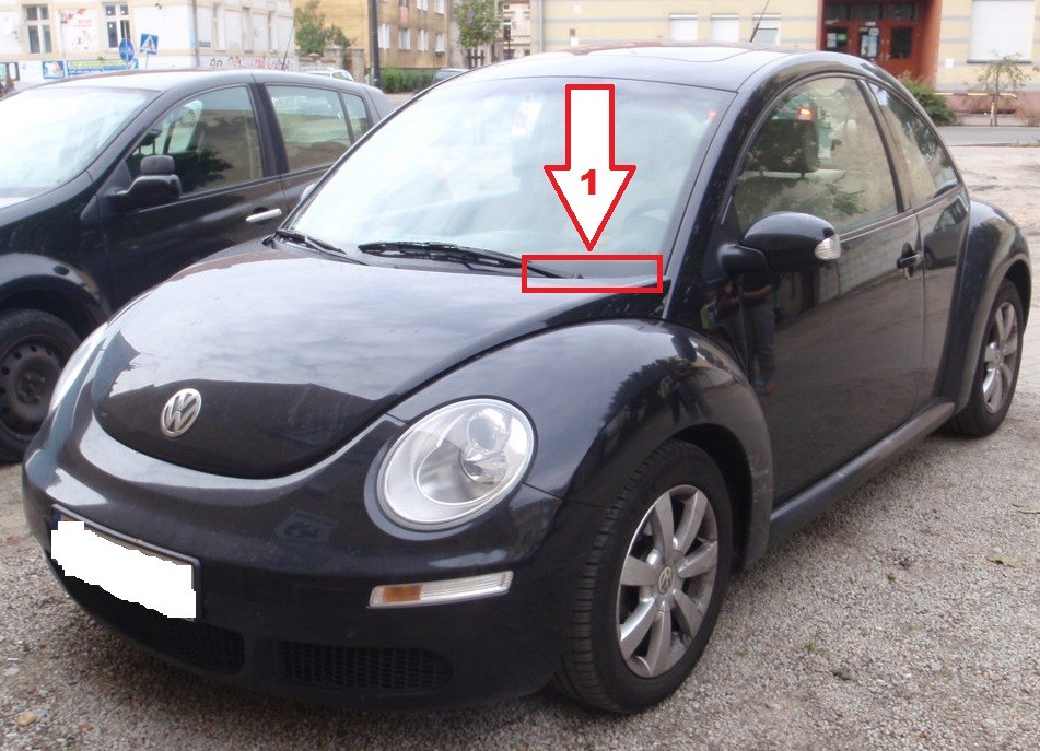 Volkswagen New Beetle (20052010) Where is VIN Number