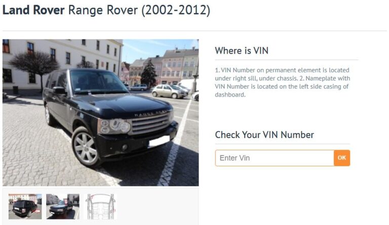 Расшифровка vin land rover