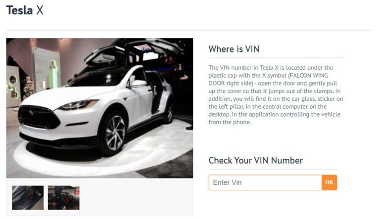 Tesla - How To Find, Decode And Check The VIN Number? - Where Is VIN ...