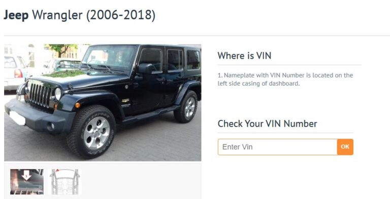 Jeep how to find, decode and check the VIN number