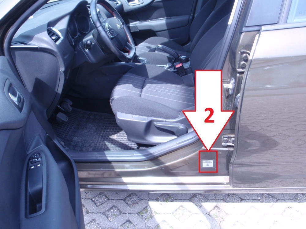 Citroën C4 (2010-2016) - Where Is Vin Number | Find Chassis Number