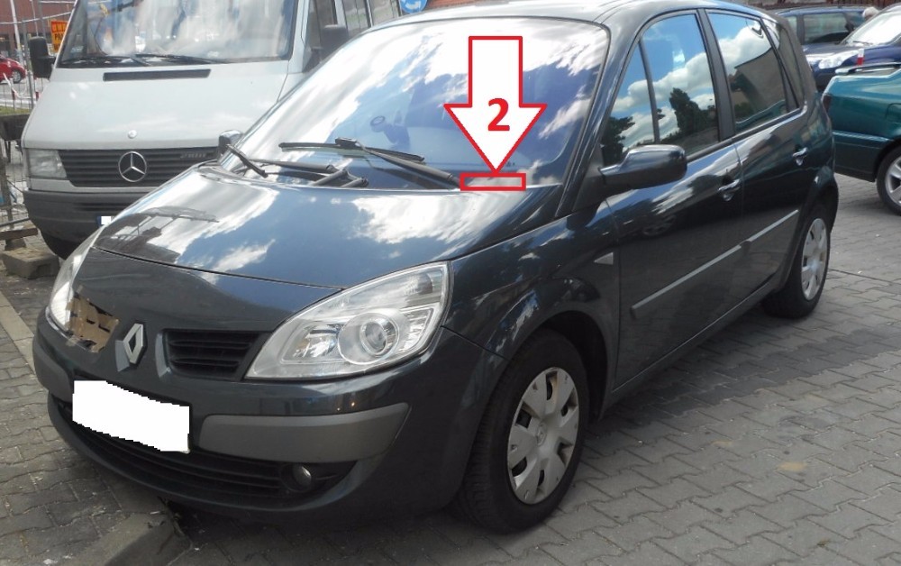Renault Scenic (20032008) Where is VIN Number Find