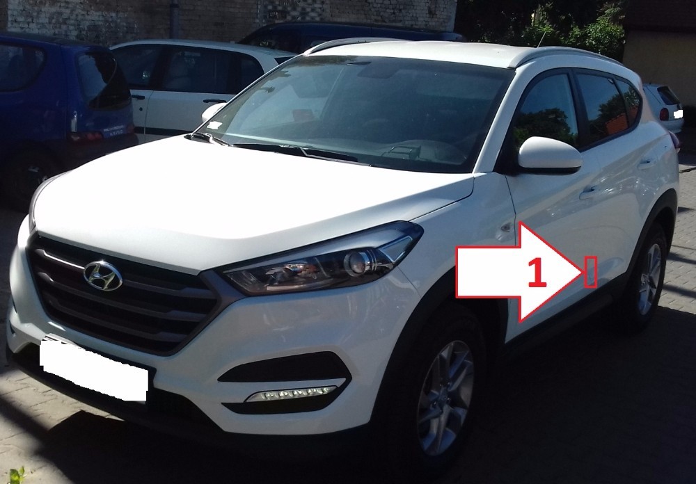 Hyundai Tucson (20132018) Where is VIN Number Find