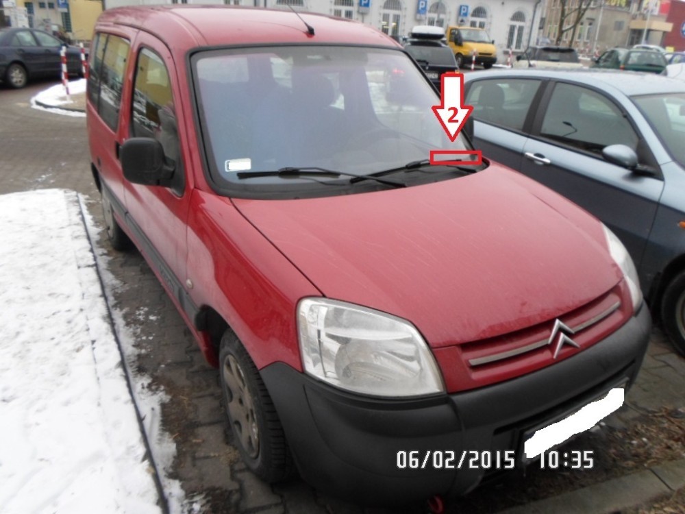 Citroën Berlingo (2008-2012) - Where Is Vin Number | Find Chassis Number