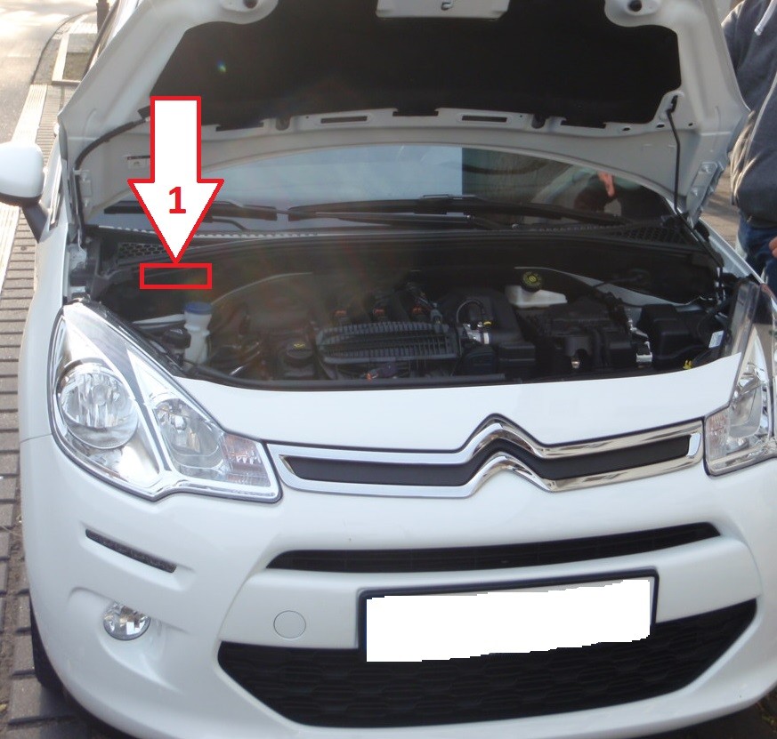Citroën C3 (2013-2015) - Where Is Vin Number | Find Chassis Number