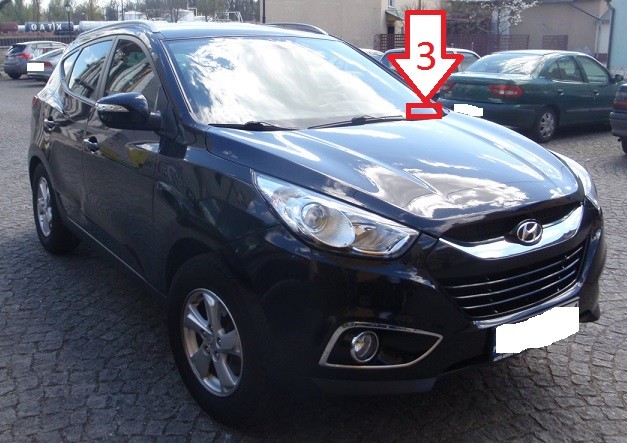 Hyundai ix35 (20102013) Where is VIN Number Find