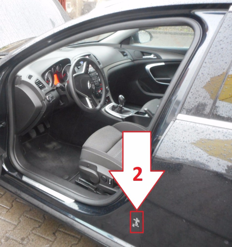 binary There Smash Opel Insignia (2013-2015) - Where is VIN Number | Find Chassis Number