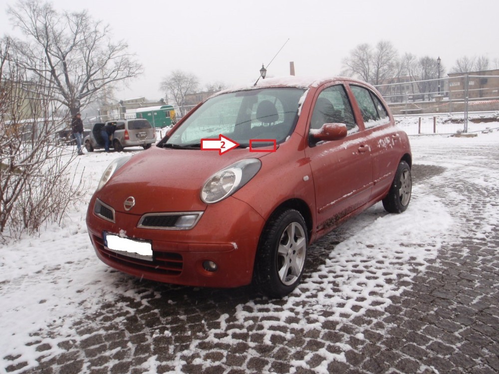 Nissan Micra (20022010) Where is VIN Number Find